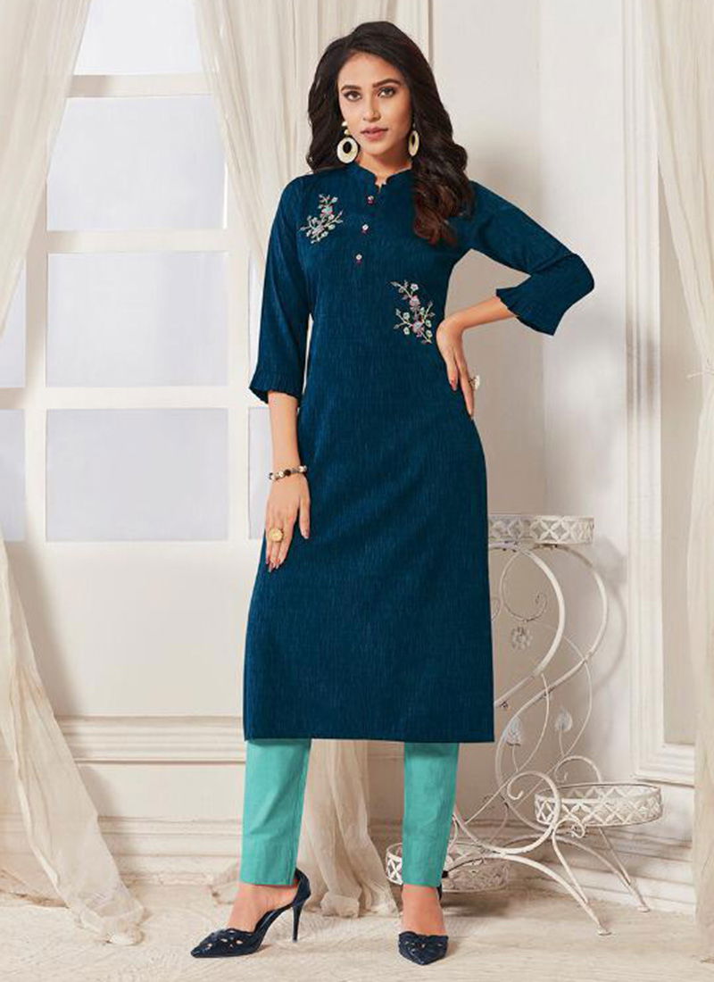 Femista Linen Party Wear Kurti Collection